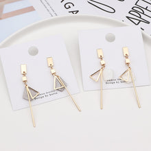 Load image into Gallery viewer, Gold &amp; Acetate Earrings