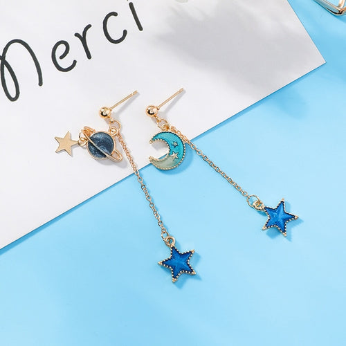 Cosmic Star Dangle Earrings