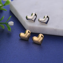 Load image into Gallery viewer, Heart Stud Earrings