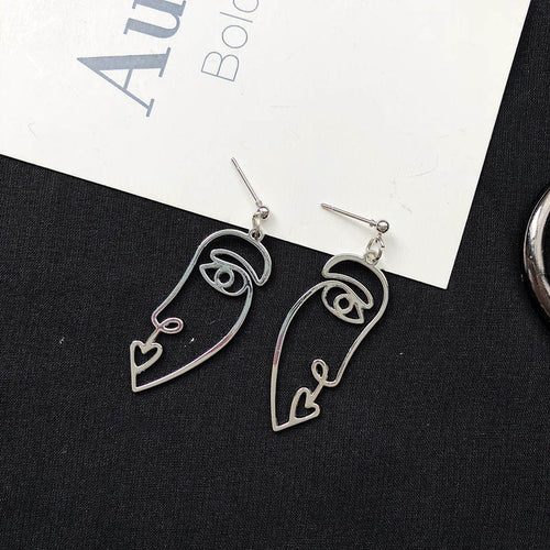 Abstract Face Earrings