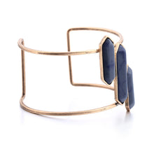 Load image into Gallery viewer, 3-Stone Cuff Bracelet