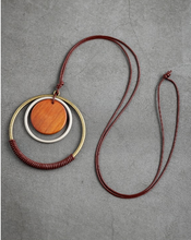 Load image into Gallery viewer, Wooden Pendant Necklace